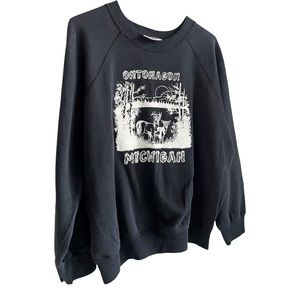 Vintage ontonagon Michigan crew neck sweatshirt